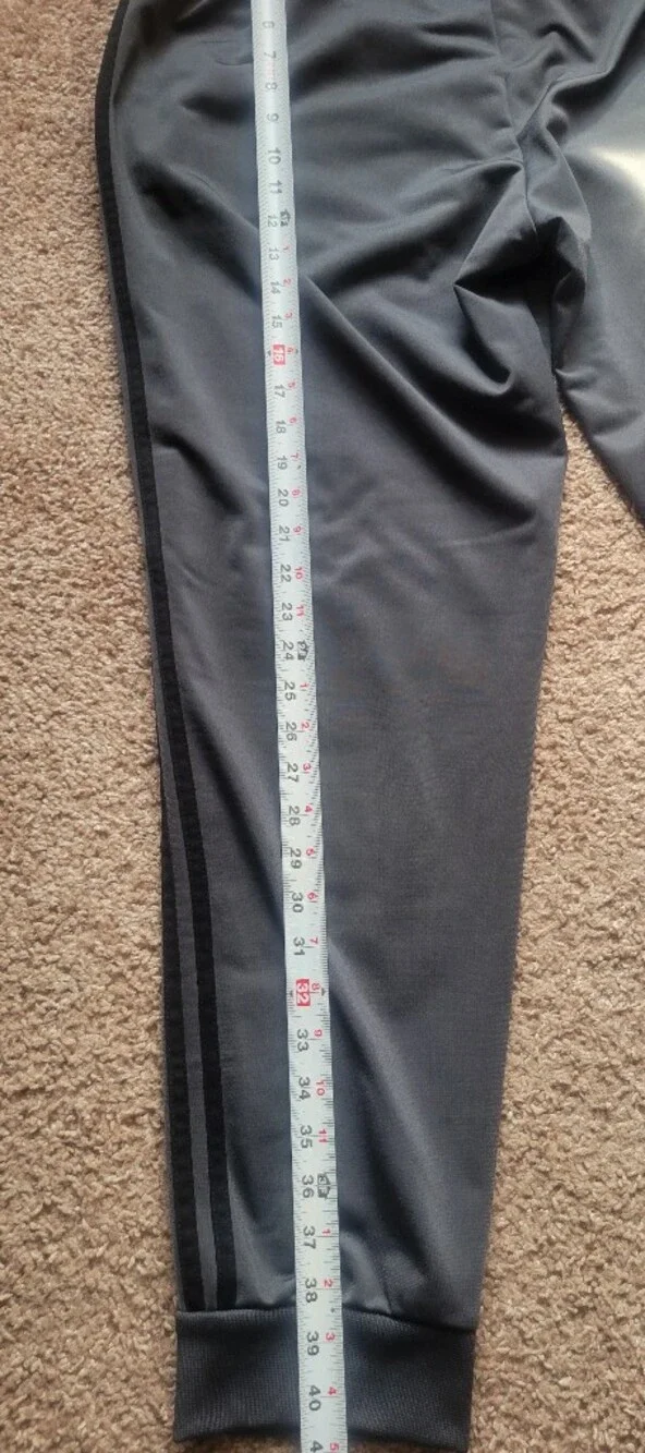 Adidas Gray Athletic Track Jacket & Pants Set Sz Xl